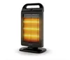 A black infrared heater with glowing heating elements, shown on a white background. Náhled obrázku produktu