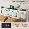 INONEFT Polsterbett 180x200cm mit 4 Schubladen, Jugendbett Produktbild-Vorschau 9