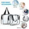 Aucuu Kulturtasche Transparent 2 Stück Kosmetiktasche Produktbild-Vorschau 4