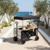 AXI SB221 Faltbarer Bollerwagen mit Dach in Schwarz | Produktbild-Vorschau 3