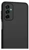 A close-up view of the back of a black smartphone case. Podgląd zdjęcia produktu