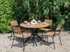 BELIANI Gartentisch Hellbraun Akazenholz Rund ⌀ 110 cm mit Produktbild-Vorschau 2