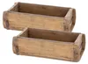 Novaliv 2x Dřevěné krabice, vintage styl, 30 x 15 x 10 cm. Náhled obrázku produktu 1
