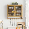 Wandschrank - 63 cm holzfarben - 3 Ablageebenen & Produktbild-Vorschau 1