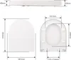 Toilettendeckel D Form WC-Sitze, Toilettensitzbezug mit Produktbild-Vorschau 7