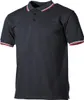 MFH Poloshirt, rot-weiße Streifen, mit Knopfleiste, schwarz Produktbild-Vorschau 2