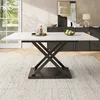 MODFU Table À Manger Extensible Avec Plateau Noyer Et Pieds Voir les images du produit 2