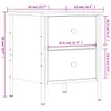 vidaXL Stolik nocny dąb sonoma 40x42x50 cm materiał Podgląd zdjęcia produktu 10