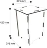 A diagram showing the dimensions of a product. Podgląd zdjęcia produktu