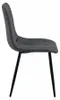 Dunkelgrauer Stuhl LIBRA STONE GREY mit schwarzen Beinen Produktbild-Vorschau 4