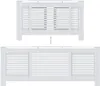 vidaXL MDF radiátorová lišta biela 205 cm Náhľad obrázku produktu 5