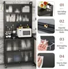 KOMFOTTEU kuchyňská skříňka se 6 úrovněmi, příborník se 4 Náhled obrázku produktu 4