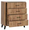 Kommode HWC-P42, dressoir/buffet, 4 lades, MDF, 92x80x40 cm Productafbeelding-voorbeeld 14