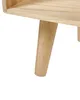 Close-up of a wooden furniture leg and the underside of a shelf. Náhled obrázku produktu