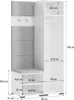 Masseno Garderobe-Set LORI 95/181/51 cm Modern Produktbild-Vorschau 4