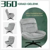 HOMCOM Sessel Drehbar Loungesessel mit Wasserabweisend Produktbild-Vorschau 4
