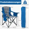 Składane krzesło kempingowe COSTWAY XXL o nośności 180 kg, Podgląd zdjęcia produktu 3