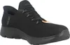 A black Skechers sneaker is shown from a side angle against a white background. Voir les images du produit