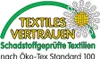 A logo with text indicating textiles tested for harmful substances according to Oeko-Tex Standard 100. Produktbild-Vorschau
