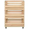 vidaXL Vozík na zeleninu 57x30x80 cm borovicový masiv Náhled obrázku produktu 1