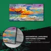 Wandbild Leinwand Bilder Wanduhr 60x30 Malerei Meeres bunte Produktbild-Vorschau 5