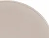 A close-up view of the edge of a cream-white upholstered product, likely a bar stool, showing the fabric texture and piping. Náhled obrázku produktu