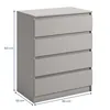 Kommode 80cm breit mit 4 Schubladen Kaschmir schmal Holz Produktbild-Vorschau 2