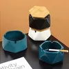 Keramický popolník s vekom, odolný proti vetru, popolník na Náhľad obrázku produktu 3