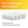 A marketing image showing stacks of paper towels with promotional text at the top and quantity information at the bottom. Náhľad obrázku produktu