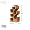 levandeo Weinflaschenhalter Akazie 50cm Hoch Akazienholz Produktbild-Vorschau 2