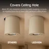 Ledvion spot LED en saillie beige rond douille GU10 sans Voir les images du produit 7