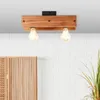 BRILLIANT Calandra Deckenleuchte 2 flammig schwarz Holz Produktbild-Vorschau 4