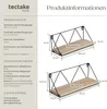 tectake® 2er Set Wandregal Rockport Tiefe 13 cm Produktbild-Vorschau 5