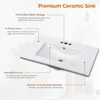 Mobile sottolavabo FCH con lavabo, armadio da bagno con 2 Anteprima dell’immagine prodotto 4