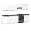 ULWEHOME | Küchenzeile 320 cm Mattweiß, Küchenmöbel-Set Produktbild-Vorschau 2