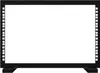 A black open frame server rack on a white background. Produktbild-Vorschau
