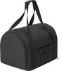 A black pet carrier bag is shown against a white background. Náhled obrázku produktu
