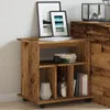 vidaXL Roll container old wood look 60x45x60 cm materiál na Náhled obrázku produktu 4