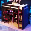 Flieks Etagenbett 90x200cm mit Kleiderschrank und Produktbild-Vorschau 3