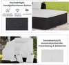GOPLUS Rattan Lounge mit faltbarem Sonnendach, Gartenliege Produktbild-Vorschau 4