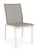 4er Set Stühle 50 x 61 x 88,5 cm Aluminium und Textil Weiß Produktbild-Vorschau 2
