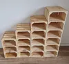 Schuhregal aus Holz, Holzkisten mit 18 Fächern, Hohe Produktbild-Vorschau 6