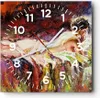 Wanduhr - Quadrat - Glasuhr - Frau Modell - 30x30cm - Produktbild-Vorschau 1