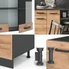 Küchenzeile Vicco R-Line Goldkraft Eiche/Anthrazit 240 cm Produktbild-Vorschau 5