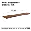 tømmermann - Wandregal mit Baumkante - massives Produktbild-Vorschau 3