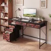 COSTWAY 120 x 50 cm počítačový stůl, domácí kancelářský Náhled obrázku produktu 8