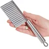 com-four® 2x Wellenschneider - Riffelmesser aus rostfreiem Produktbild-Vorschau 5