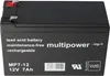 MultiPower MP7-12 Blei Akku mit Faston 4,8 mm 12V, 7000mAh Produktbild-Vorschau 7