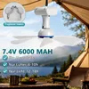Solární stropní ventilátor s osvětlením, 13W solární panel Náhled obrázku produktu 4