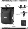 Wiltec 3 in 1 Gepäckträgertasche schwarz, Fahrradtasche Produktbild-Vorschau 3